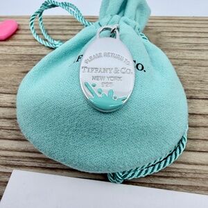 Tiffany & Co. Large Oval Splash Charm Pendant in Silver